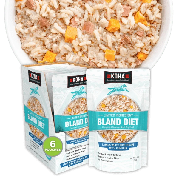KOHA Limited Ingredient Lamb & White Rice Dog Food - Grain-Free, Hypoallergenic Dry Kibble for Sensitive Stomachs - Perfect for Dogs with Food Allergies or Digestive Issues