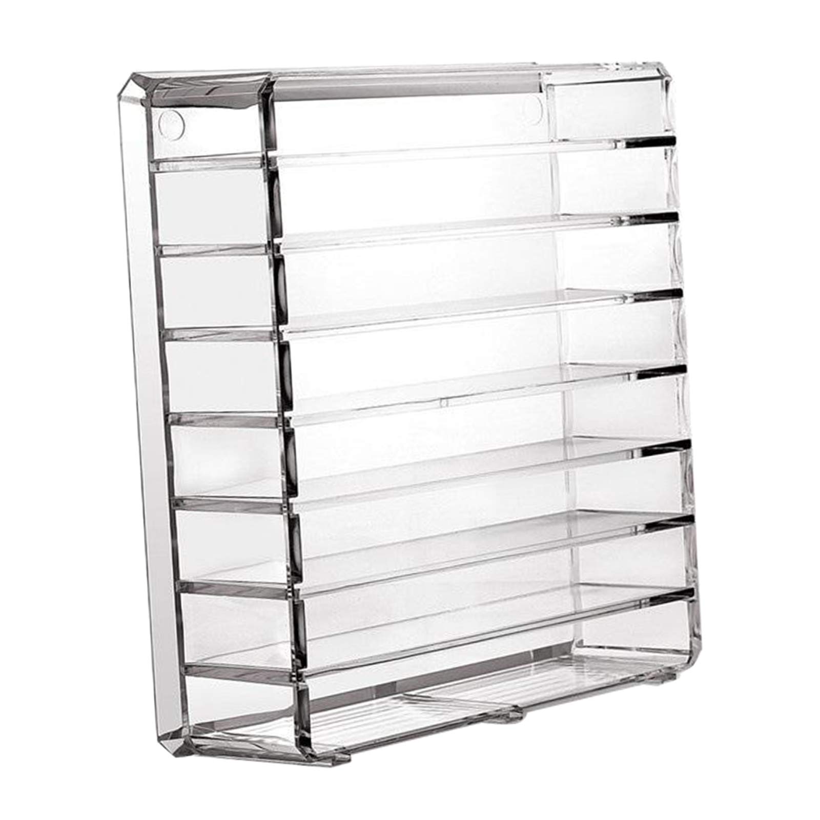 Milageto Toy Makeup Palette Organizer - Cosmetic Storage Stand with Drawers & Mirror, Perfect for Kids Play Makeup, Vanity & Bathroom Organization