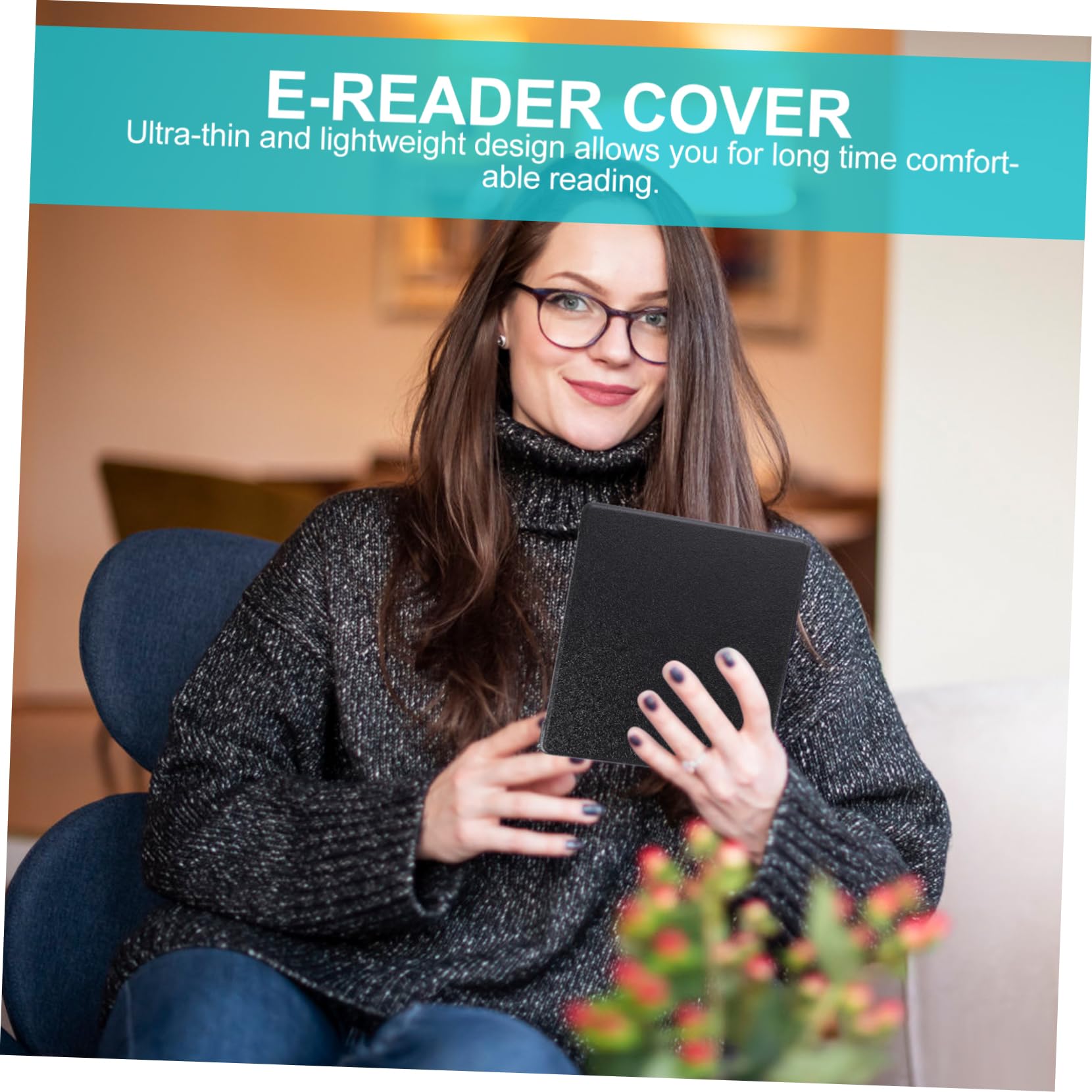 GAROZATION Auto Wake Tablet Case - Premium PU Leather Protective Cover for Ereaders & Tablets - Perfect for Reading, Travel & Daily Use