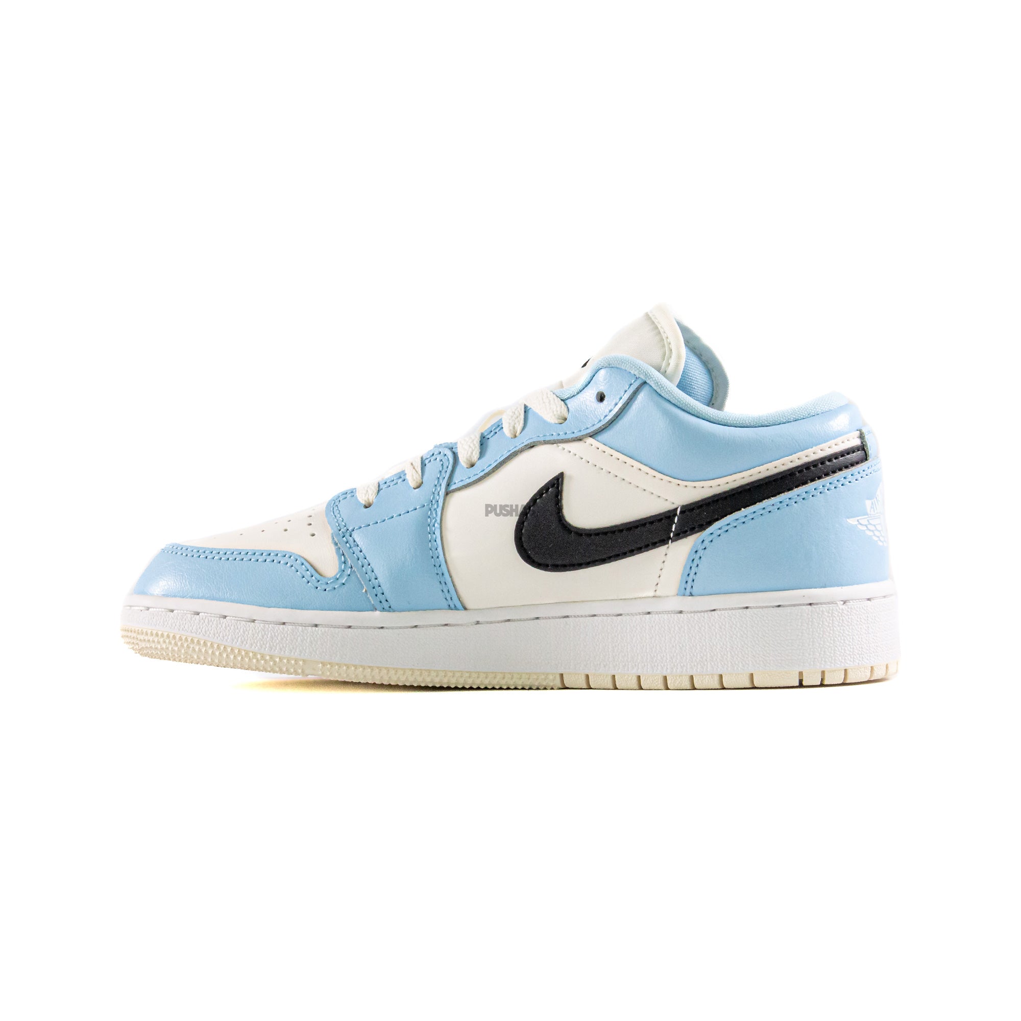 Air Jordan 1 Low 'Ice Blue Black' GS Sneakers for Girls (2022) - Lightweight Basketball Shoes for School, Sports & Casual Wear