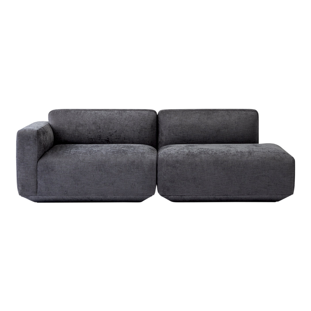 Develius Models G & H 2-Seater Sofa with Open End - Modern Living Room Furniture for Small Spaces, Apartments, and Cozy Home Decor