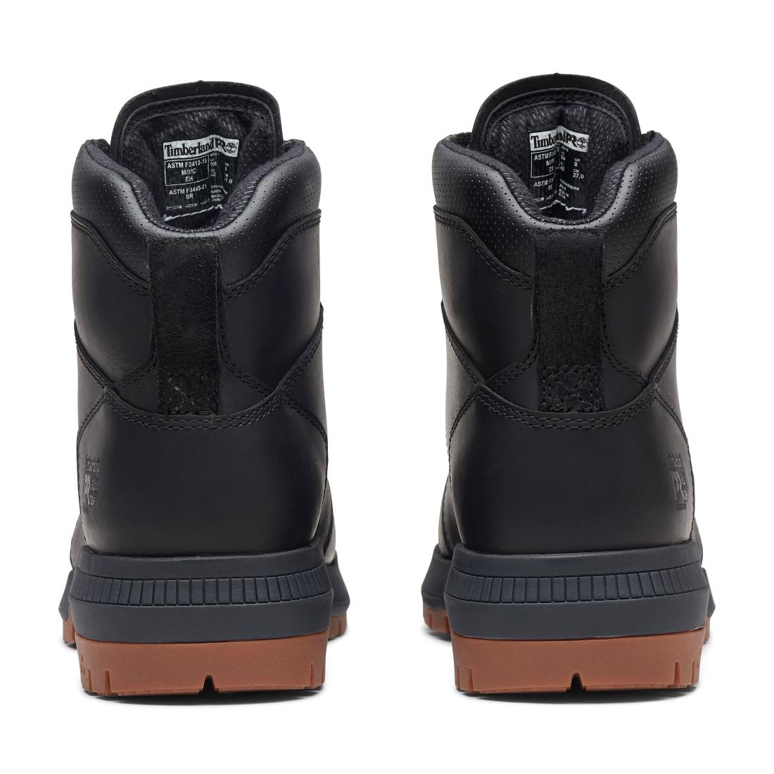 Montauk 6 Inch Steel Toe Work Boots for Men - Waterproof Safety Shoes with Slip Resistant Sole - Ideal for Construction, Warehouse & Outdoor Work