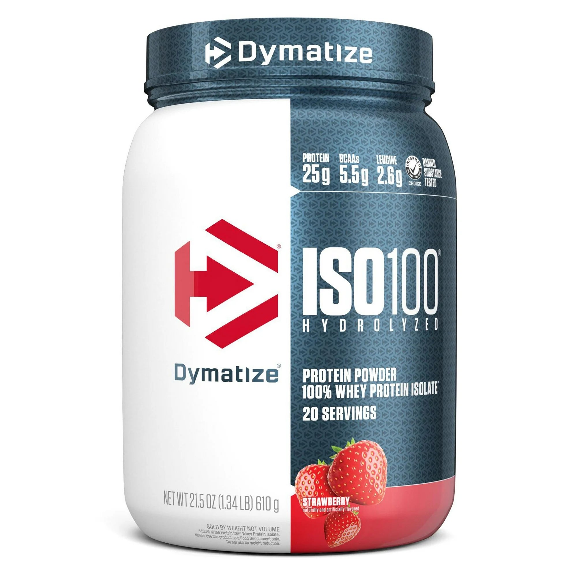Dymatize ISO 100 Hydrolyzed Whey Protein Powder - Fast Absorbing Muscle Recovery for Athletes & Bodybuilders - Post Workout & Gym Nutrition Supplement