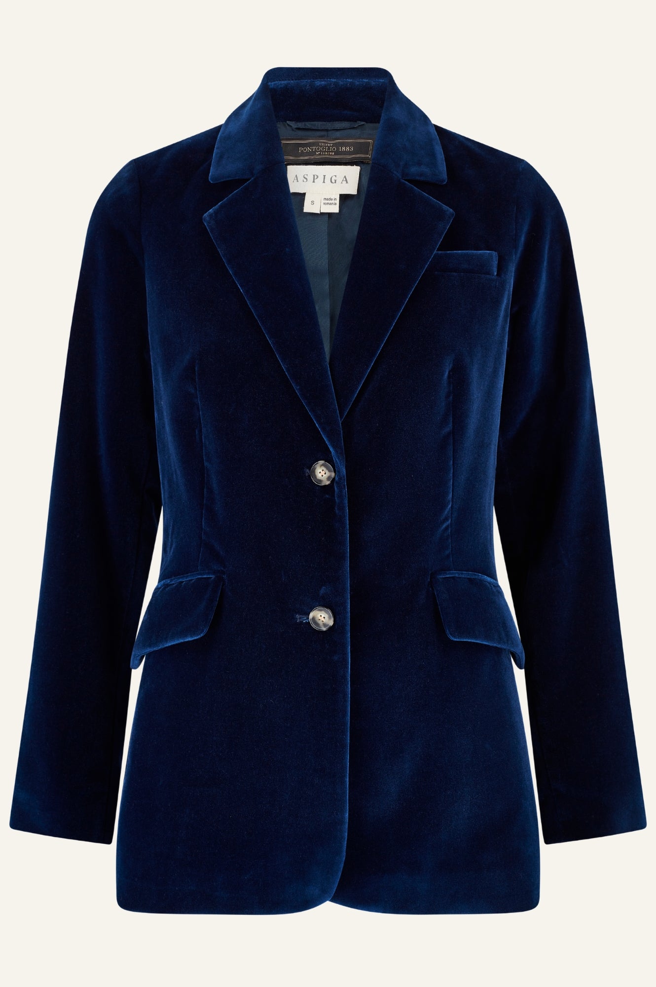 Nala Velvet Blazer for Women | Elegant Midnight Blue Formal Blazer | Perfect for Office Wear, Evening Parties & Special Occasions