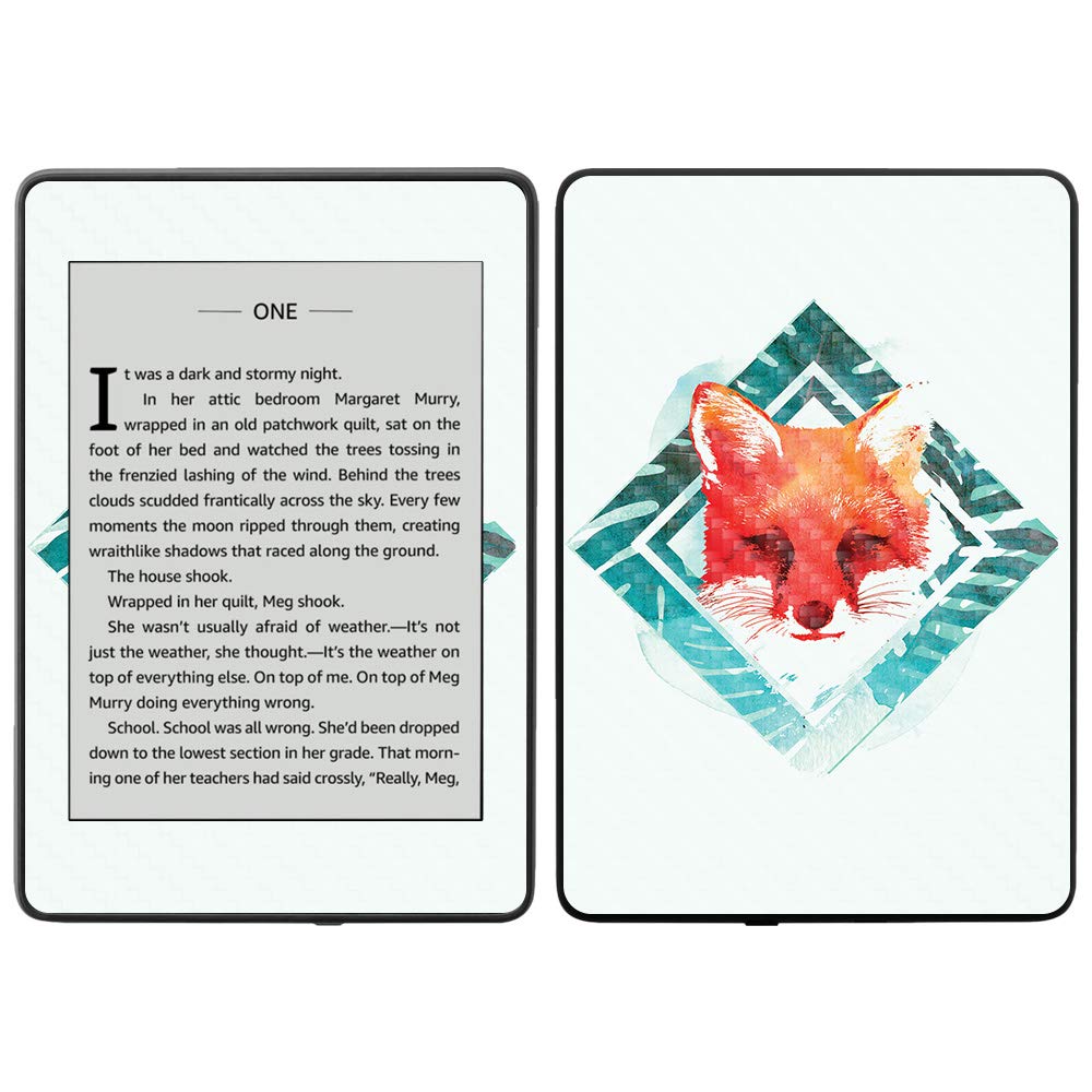 MightySkins Carbon Fiber Skin for Amazon Kindle Paperwhite 2018 (10th Gen) - Waterproof Model | Abstract Wood Design | Protective & Durable Textured Cover | Easy to Apply & Remove | Made in USA | Perfect for Travel, Reading & Outdoor Use