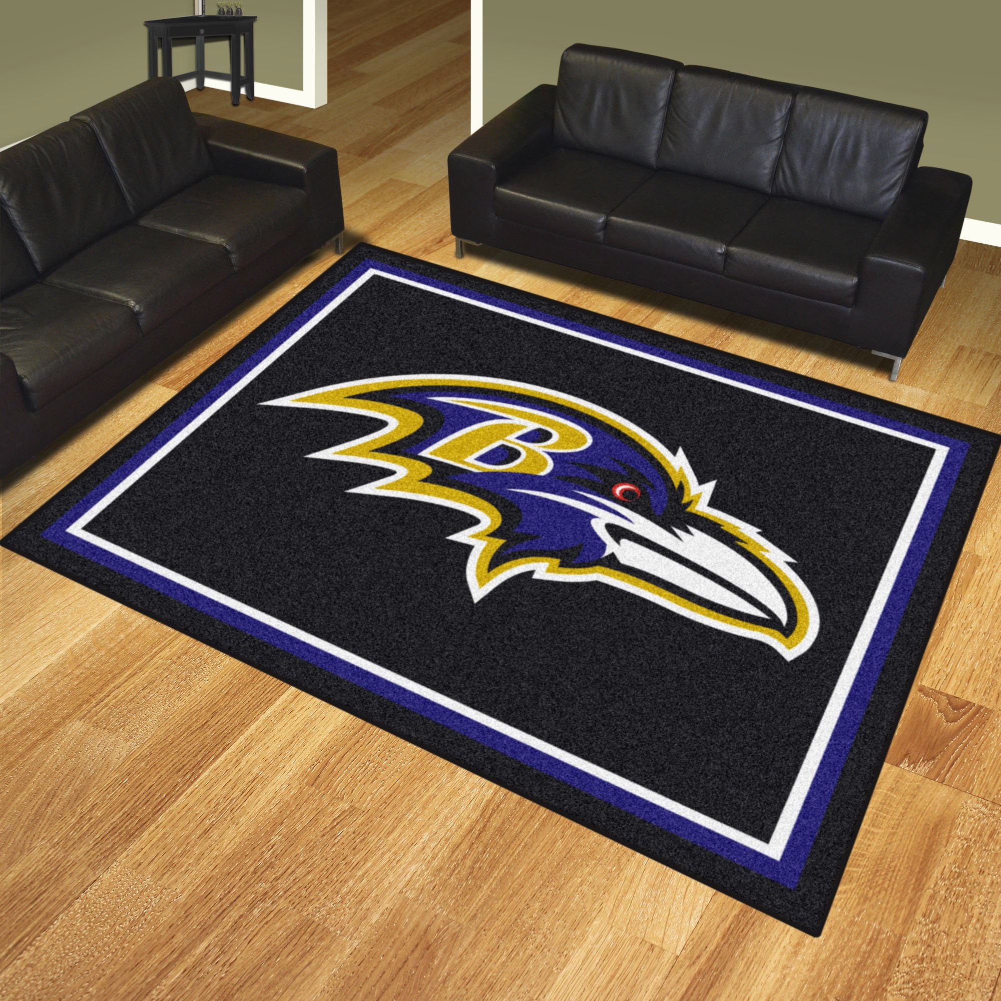 FANMATS NFL 8x10 Rug for Men - Premium Football Team Logo Carpet - Perfect for Game Room, Man Cave, and Sports Decor
