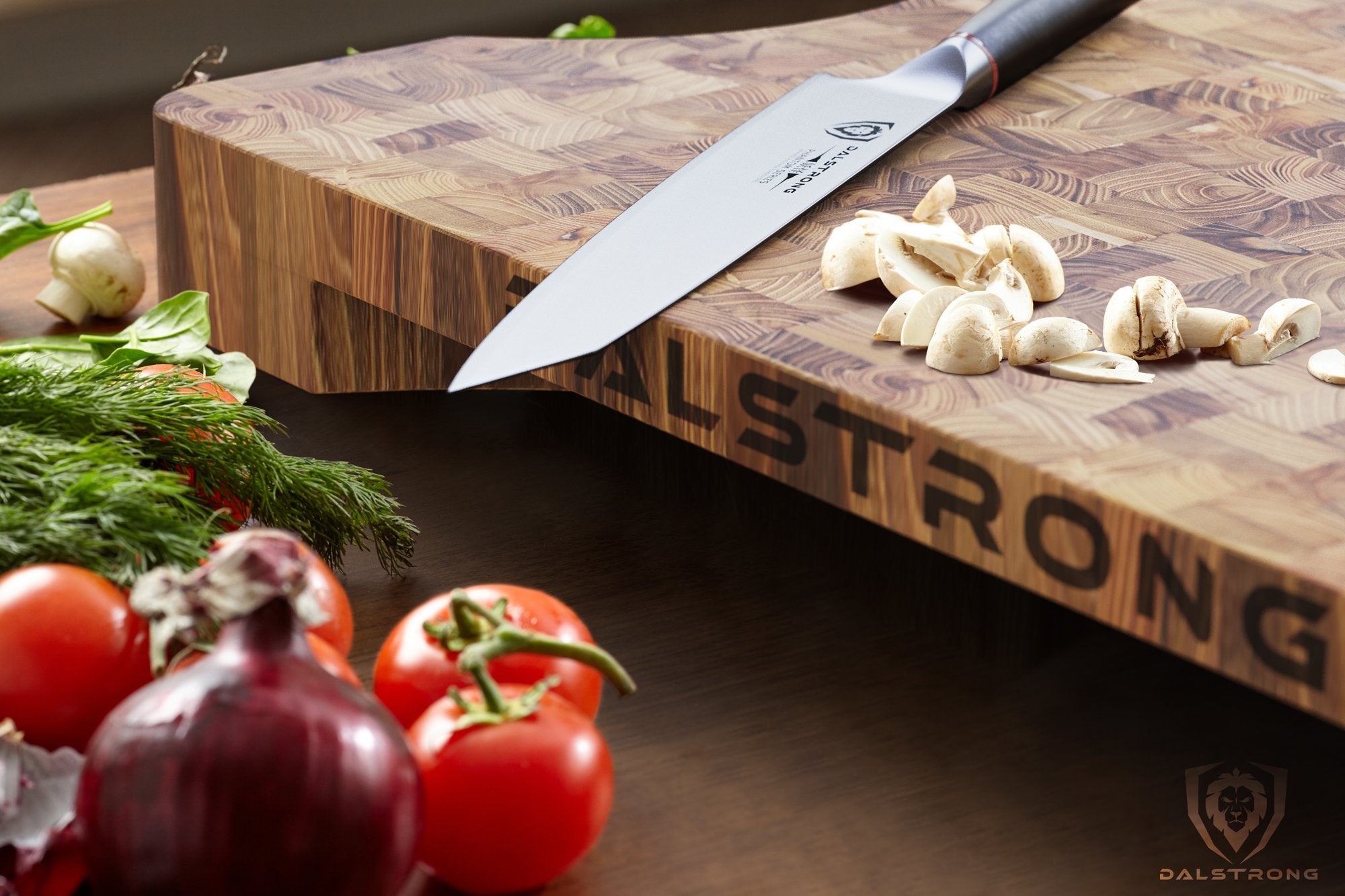 Premium Dalstrong Lionswood Colossal Teak Cutting Board - Extra Large, Durable & Knife-Friendly for Professional Chefs & Home Cooking