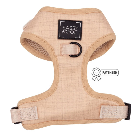 Sassy Woof Adjustable Dog Harness for Small Medium Large Dogs - Reflective & Breathable Pet Vest with 4 D-Ring Leash Attachments (Multiple Colors) - Perfect for Walking, Running, and Outdoor Adventures