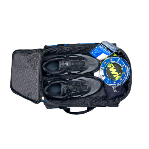 Brunswick Quest Double Roller Black Bowling Bag - Durable & Spacious for Bowling Balls & Accessories - Perfect for League Play & Tournaments