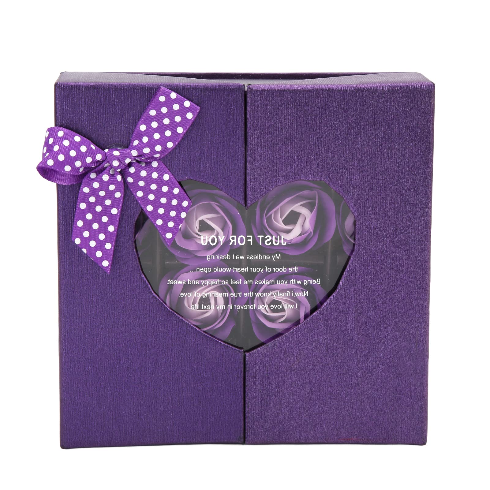 16Pcs Purple Rose Petal Soap Set - Floral Scented Bath Soap Gift for Women, Mothers, Girlfriends - Perfect for Valentine's Day, Birthday Gifts & Home Spa Decor