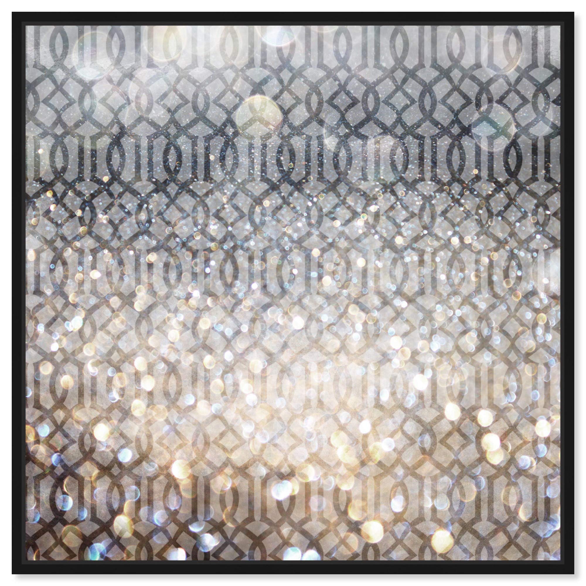 Abstract Framed Wall Art Canvas Prints - 'Floresque' Floral Patterns for Modern Home & Office Decor | Living Room, Bedroom, Dining Room Wall Decorations