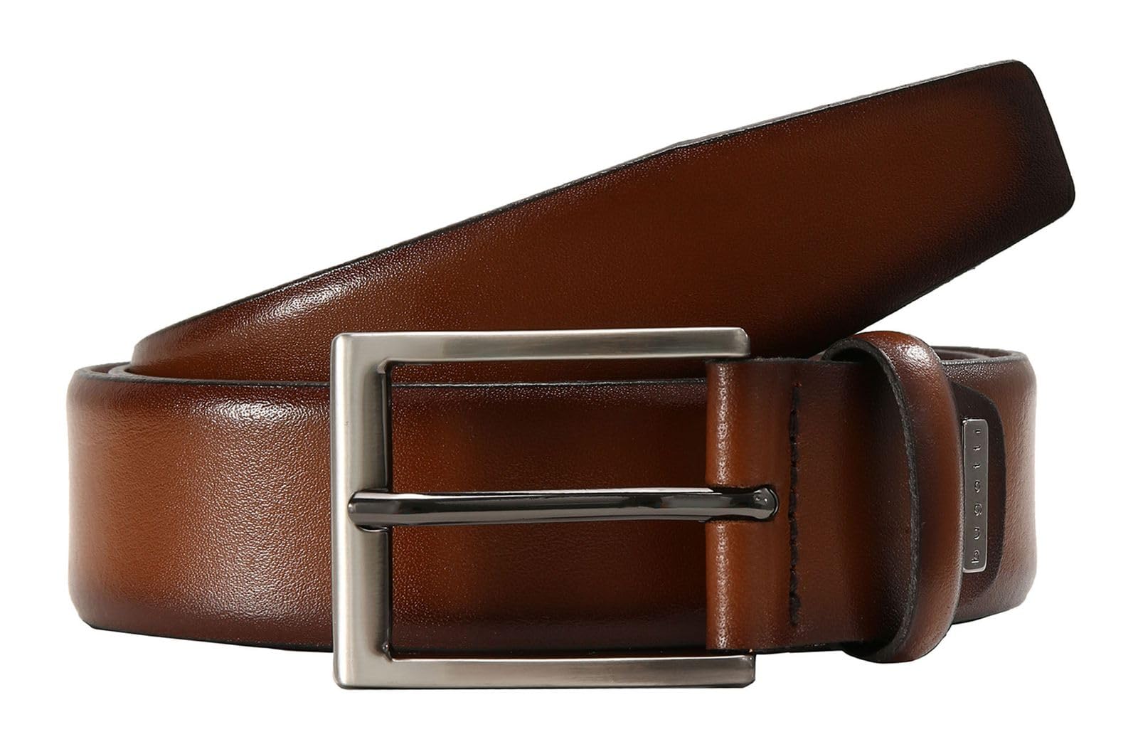 Bugatti Genuine Leather Belt for Men - Stylish & Durable Dress Belt for Business, Casual & Formal Wear