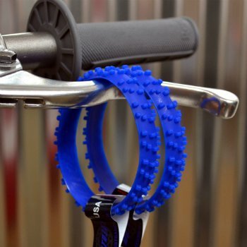 MX Blue Motocross Knobby Dirt Bike Tire Wristband - Durable Off-Road Motorcycle Accessory for MX Racing & Trail Riding