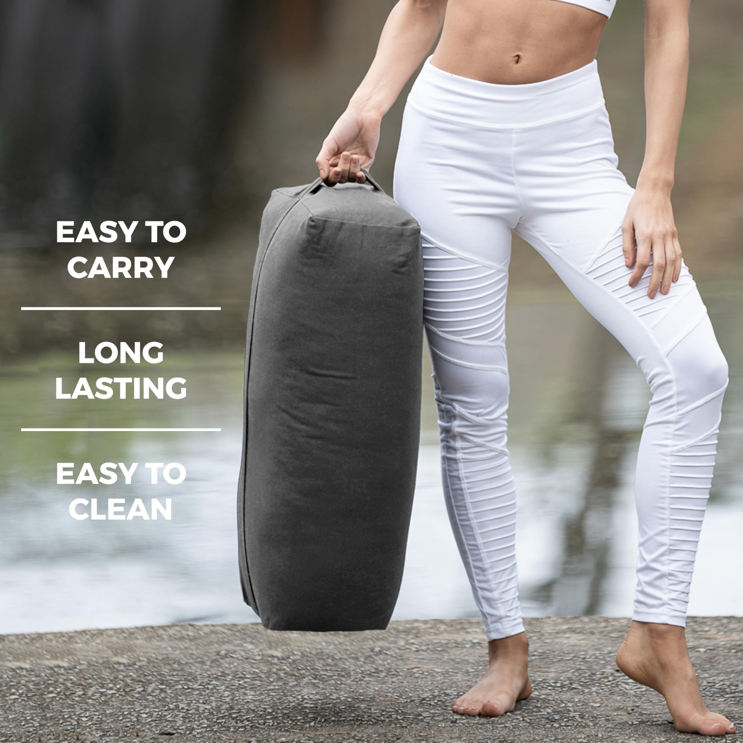 Sunshine Yoga Extra Firm Large Yoga Bolster - 24