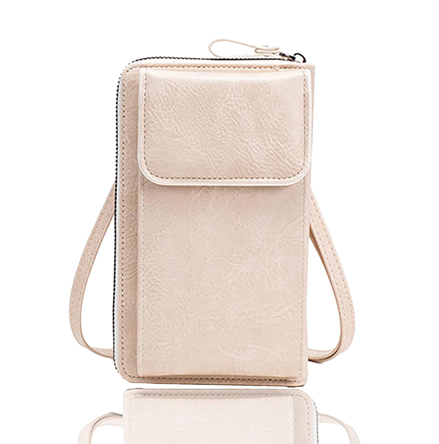 Stylish PU Leather Crossbody Bag for Women - Phone Holder & Card Pocket, Perfect for Daily Use & Travel