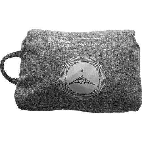 Peak Design Travel Shoe Pouch - Waterproof & Durable Charcoal Gray Shoe Bag for Sneakers, Gym Shoes & Travel Accessories - Perfect for Gym, Travel & Outdoor Adventures