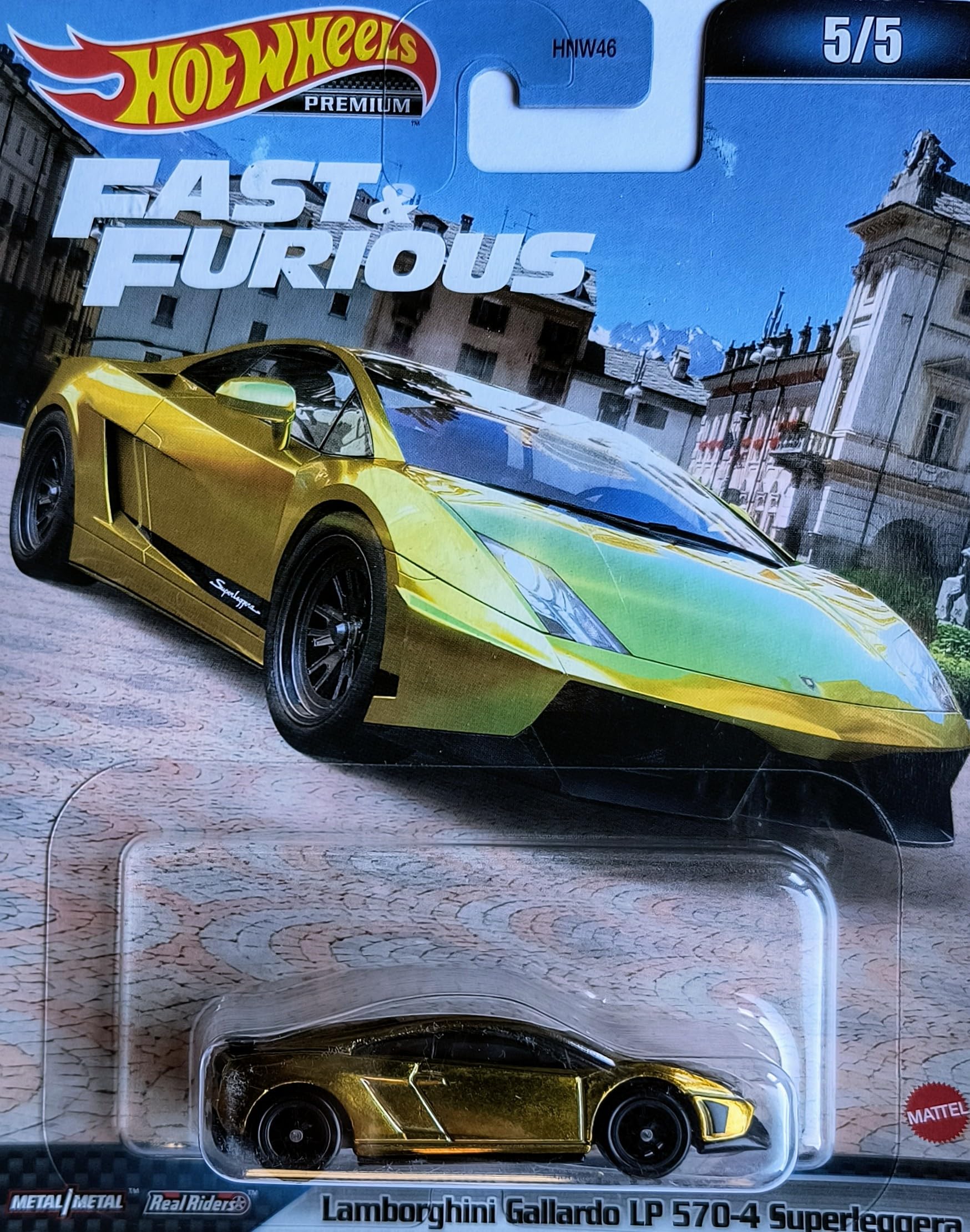 Hot Wheels Premium Lamborghini Diecast Cars 2-Pack with Real Riders - Collectible Toy Cars for Kids & Adults - Perfect for Display, Gifts, and Racing Play