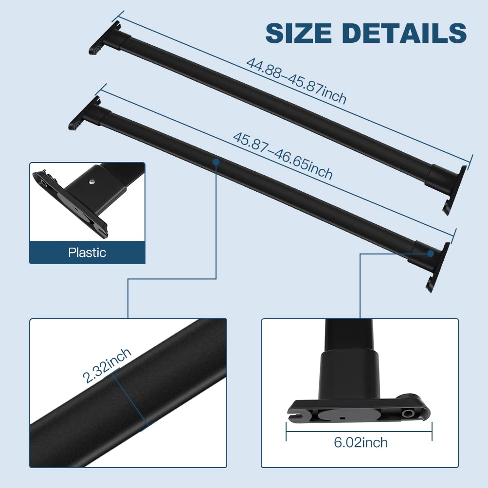 ECCPP Universal Roof Rack Cross Bars for Ford Explorer 2011-2015 - Heavy Duty 150LB Capacity Cargo Carrier for Kayak, Canoe, Luggage & Outdoor Gear - Perfect for Camping, Road Trips & Adventure Travel