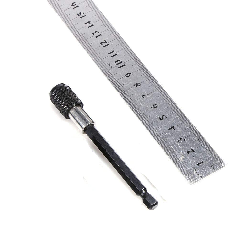 Magnetic Screwdriver Bit Holder - 1/4 Inch Hex Shank Quick Release with 2