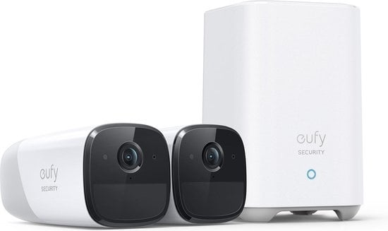 EufyCam 2 Pro Wireless Security Camera System with 2 Cameras & HomeBase 2 - 4K Resolution, AI Detection, 365-Day Battery Life for Home & Business Surveillance
