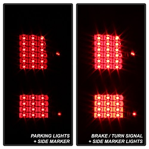 Spyder 9036552 LED Tail Lights - Black/Smoked Lens for Cars, Trucks & SUVs - High Visibility & Durable Auto Lighting for Night Driving & Safety