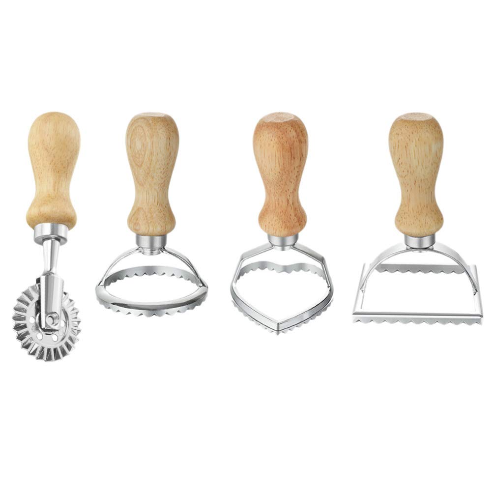 4pcs Alloy Dumpling Maker Set - Biscuit & Cookie Mold, Dumpling Wrapper Cutter for Baking - Perfect for Homemade Dumplings, Pastries & Cookies - Ideal for Kitchen, Bakery & Holiday Cooking