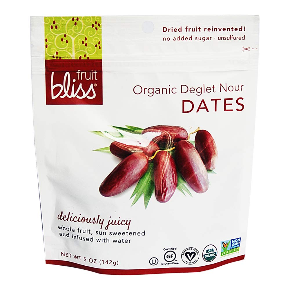 Organic Deglet Nour Pitted Dates - Soft, Juicy & Naturally Sweet Dried Fruit Snacks (5oz Resealable Bag) | Healthy Vegan Snack for Baking, Smoothies & On-the-Go Energy