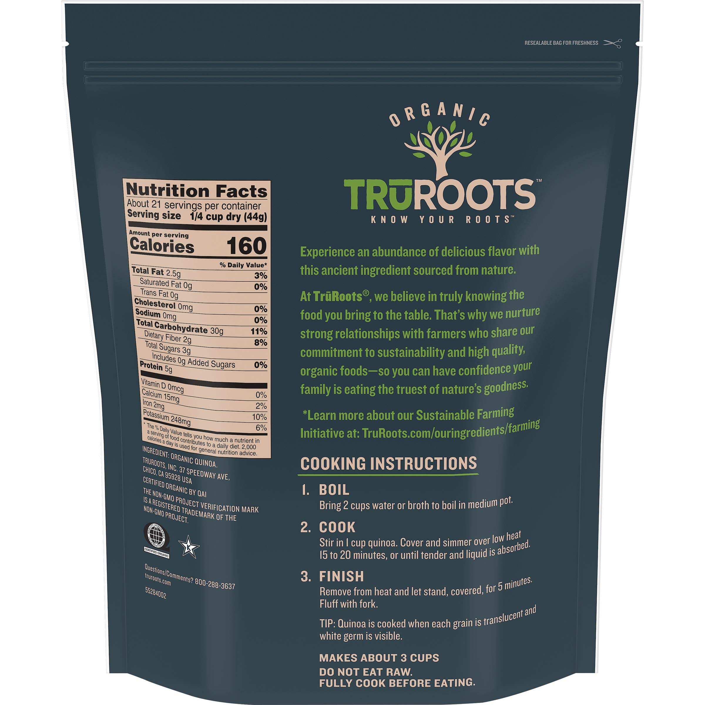 Organic Quinoa 32oz - USDA Certified, Non-GMO Verified - Perfect for Salads, Meal Prep & Healthy Cooking
