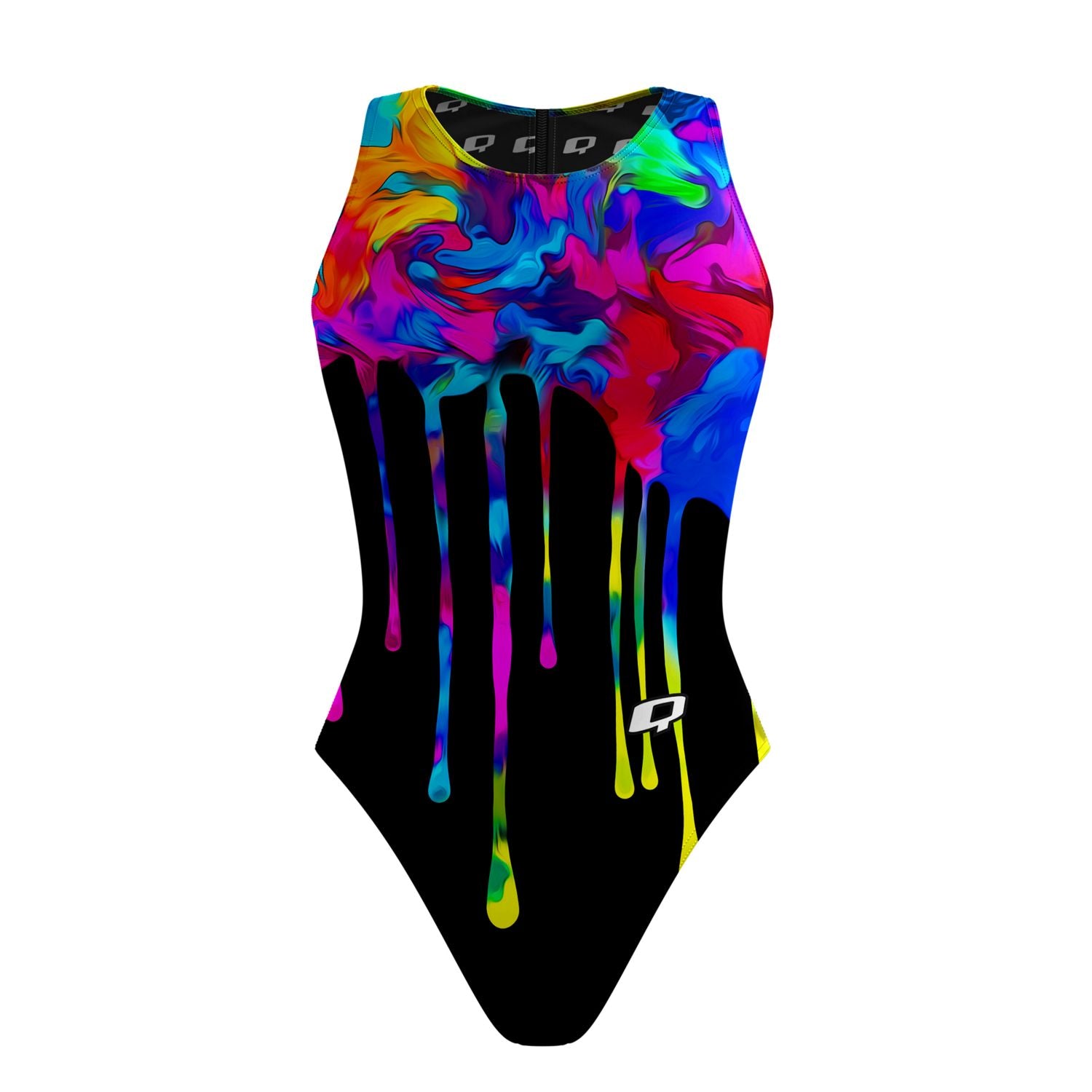 Unicorn Sneeze Women's Water Polo Swimsuit - Classic Cut Competition Swimwear for Pool Training & Beach Sports