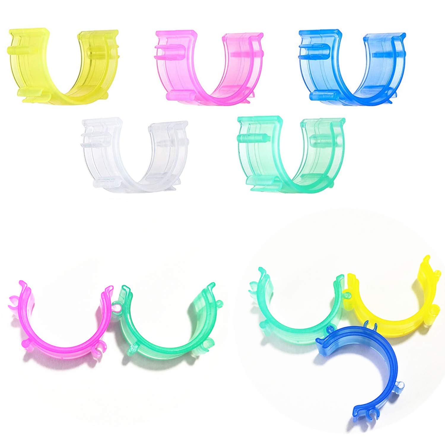 50-Pack Colorful Sewing Bobbin Clips - Small Thread Holder Clips for Sewing Machines, Quilting & Crafting - Durable Bobbin Holder Accessories for Organizing Threads & DIY Projects