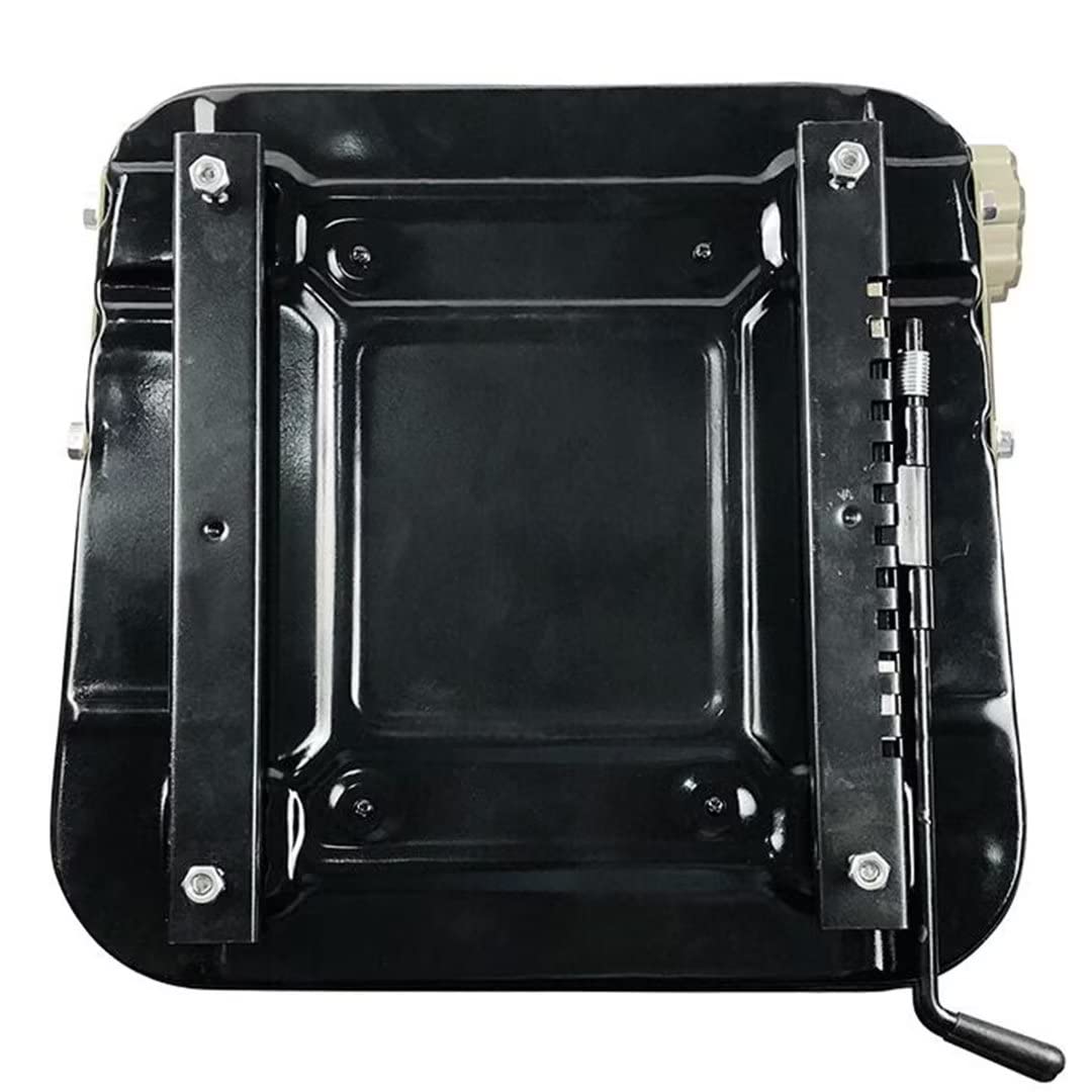 Universal Forklift Seat - Black Tractor Seat with Armrests & Switch, 6
