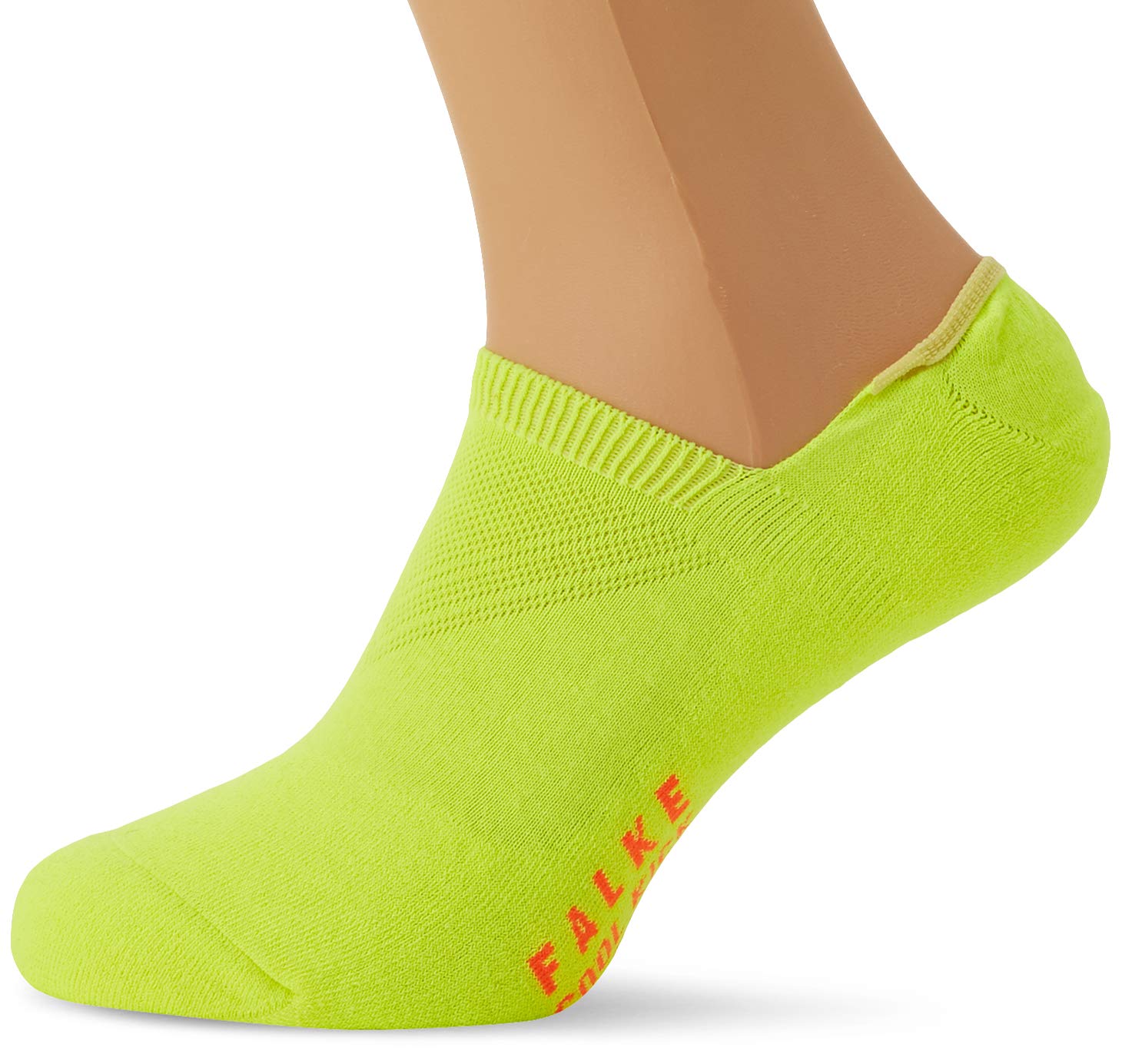 Falke Men's Cool Kick No Show Socks - Breathable & Comfortable Athletic Socks for Running, Gym & Casual Wear - Lightning Yellow