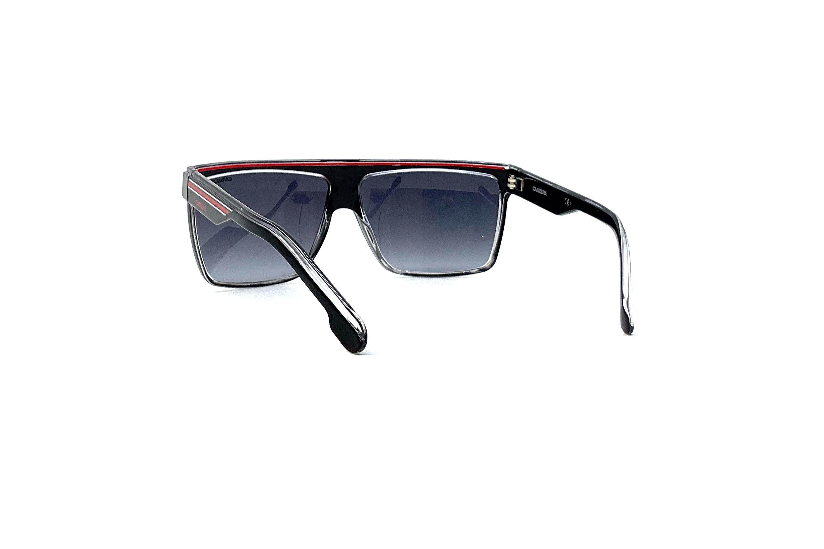 Carrera 22/S Sunglasses - Black Red Polarized Sports Sunglasses for Men & Women - Perfect for Running, Cycling & Outdoor Activities
