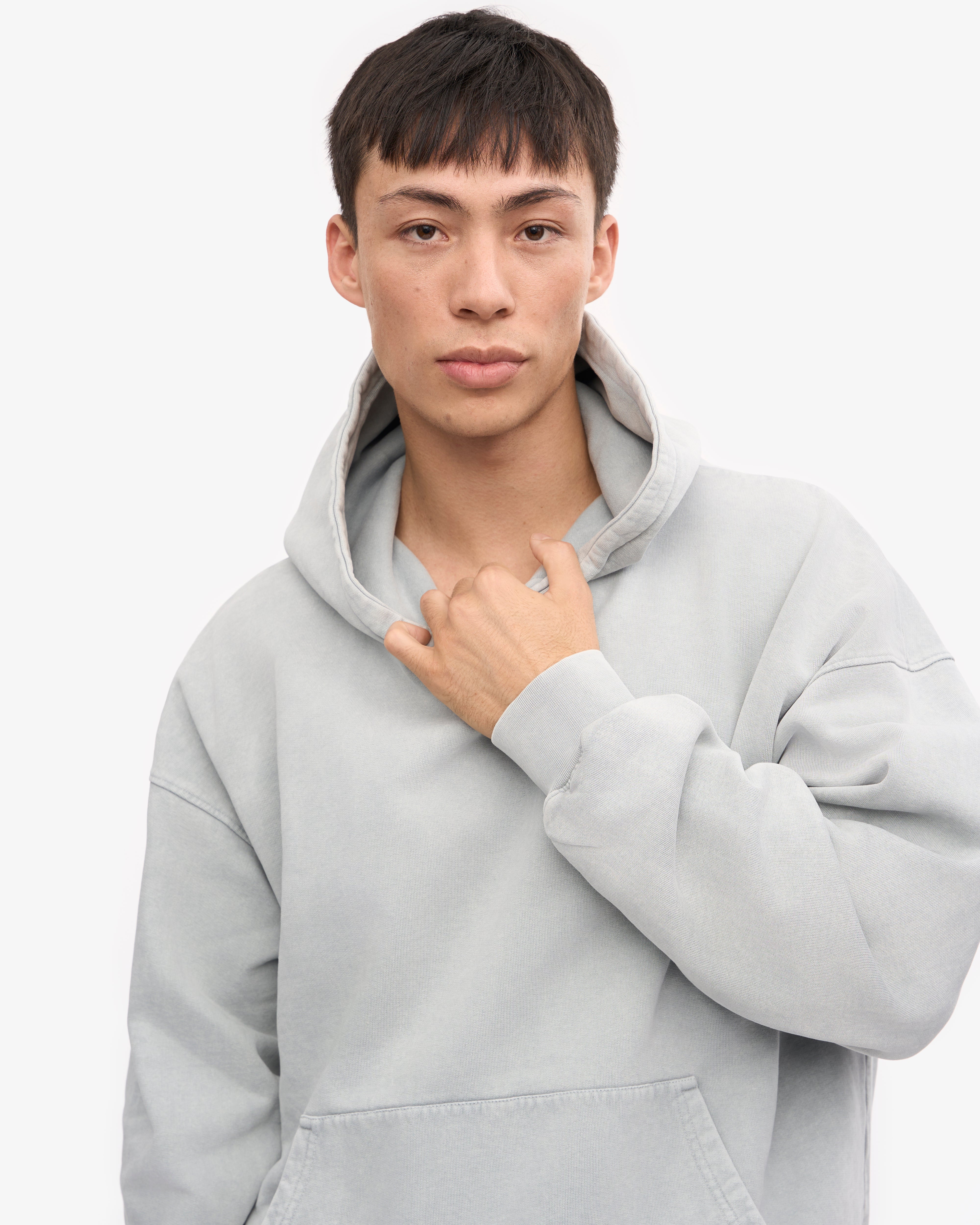 Organic Oversized Hoodie - Faded Grey - Cozy & Stylish Pullover for Men & Women - Perfect for Casual Wear, Loungewear & Outdoor Activities