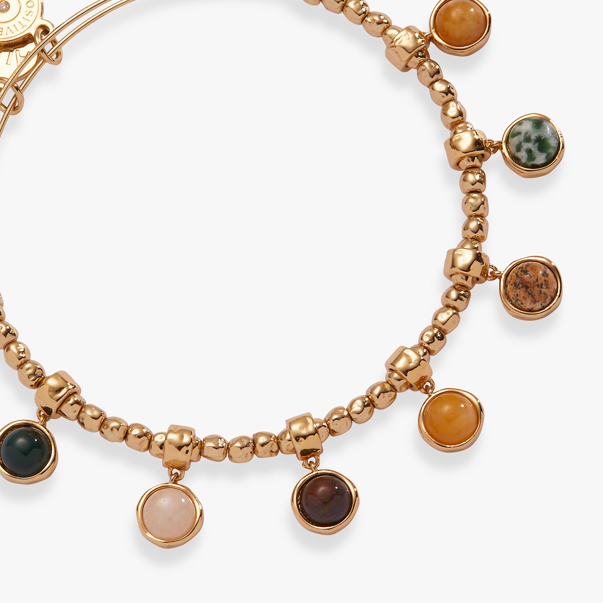 Healing Stone Adjustable Beaded Bracelet for Women - Natural Gemstone Stretchable Bangle for Yoga, Meditation & Relaxation
