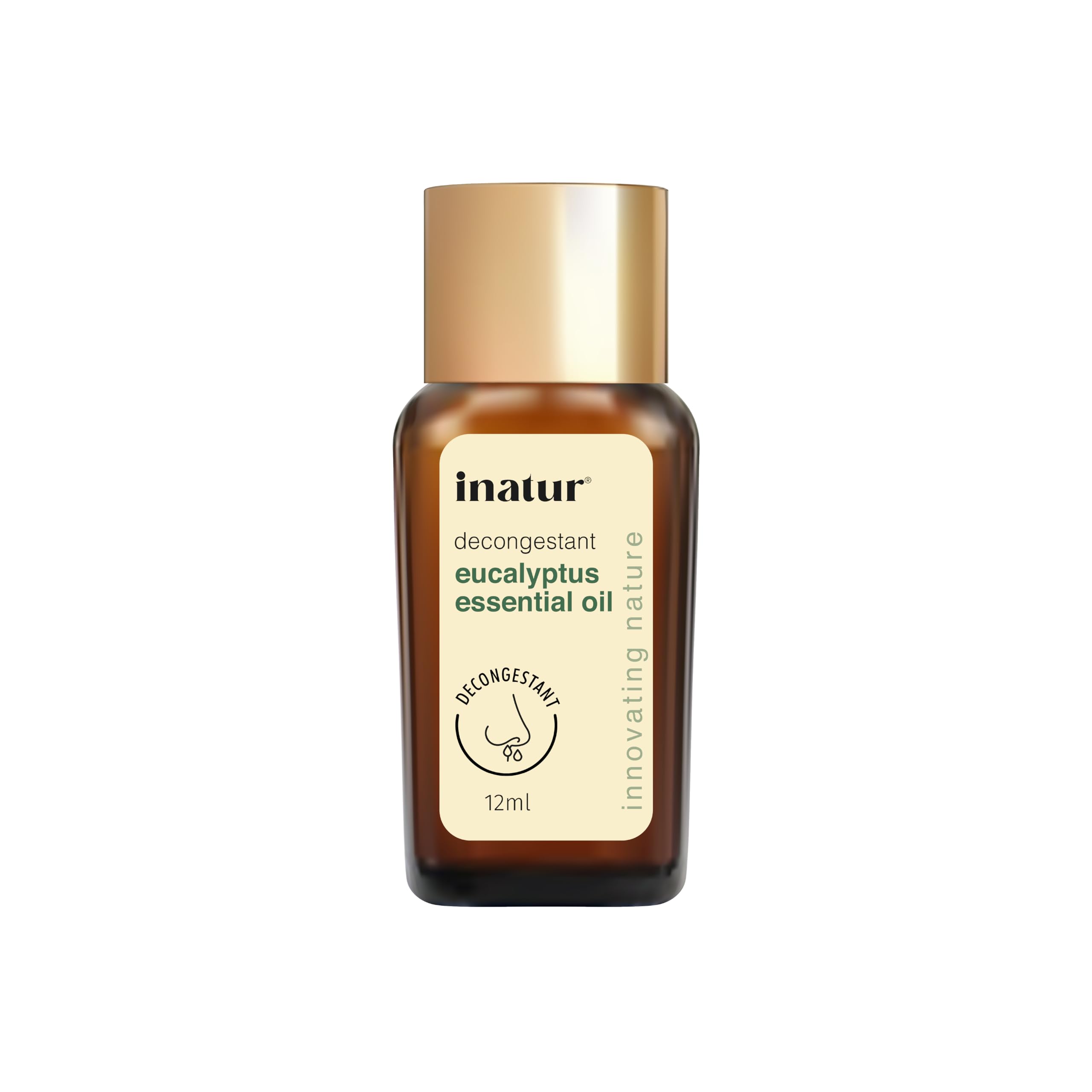 100% Pure Natural Eucalyptus Essential Oil - Therapeutic Grade, Undiluted, No Additives | 12ml for Aromatherapy, Diffuser, Massage & Skin Care