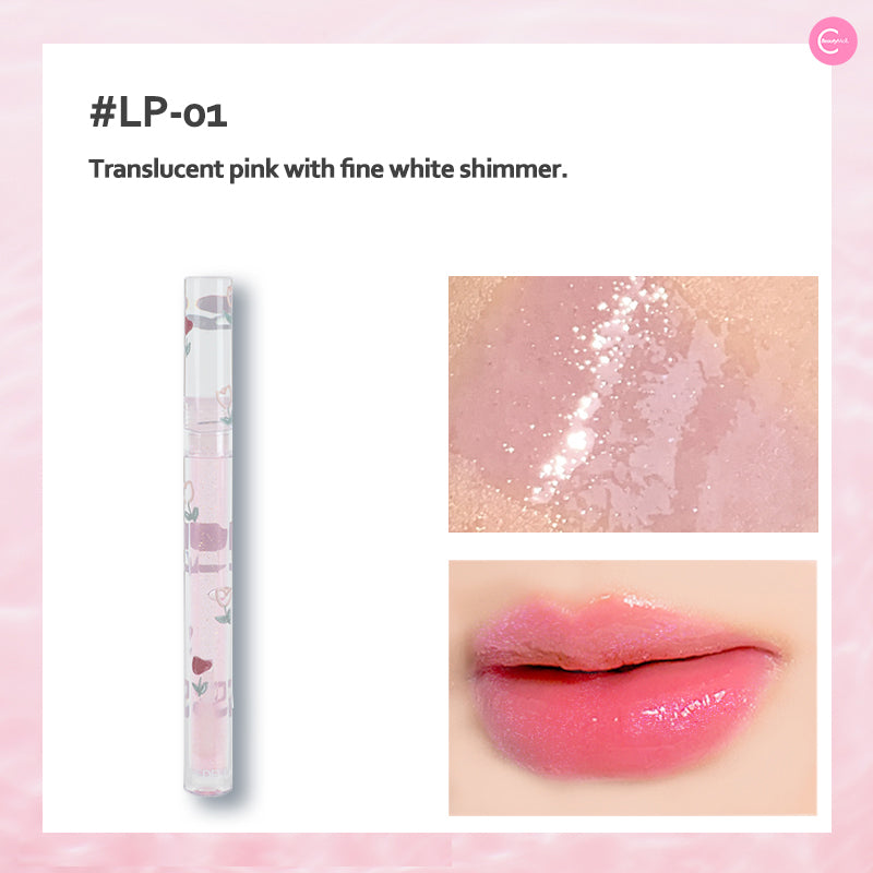 Shedella Romantic Petal Lip Oil - Hydrating & Nourishing Lip Treatment with Natural Oils for Soft, Plump Lips | Perfect for Daily Moisture & Night Care