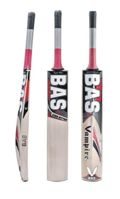 Premium English Willow Cricket Bat - BAS Vampire King Hitter for Professional Players | Perfect for Match Play & Training Sessions
