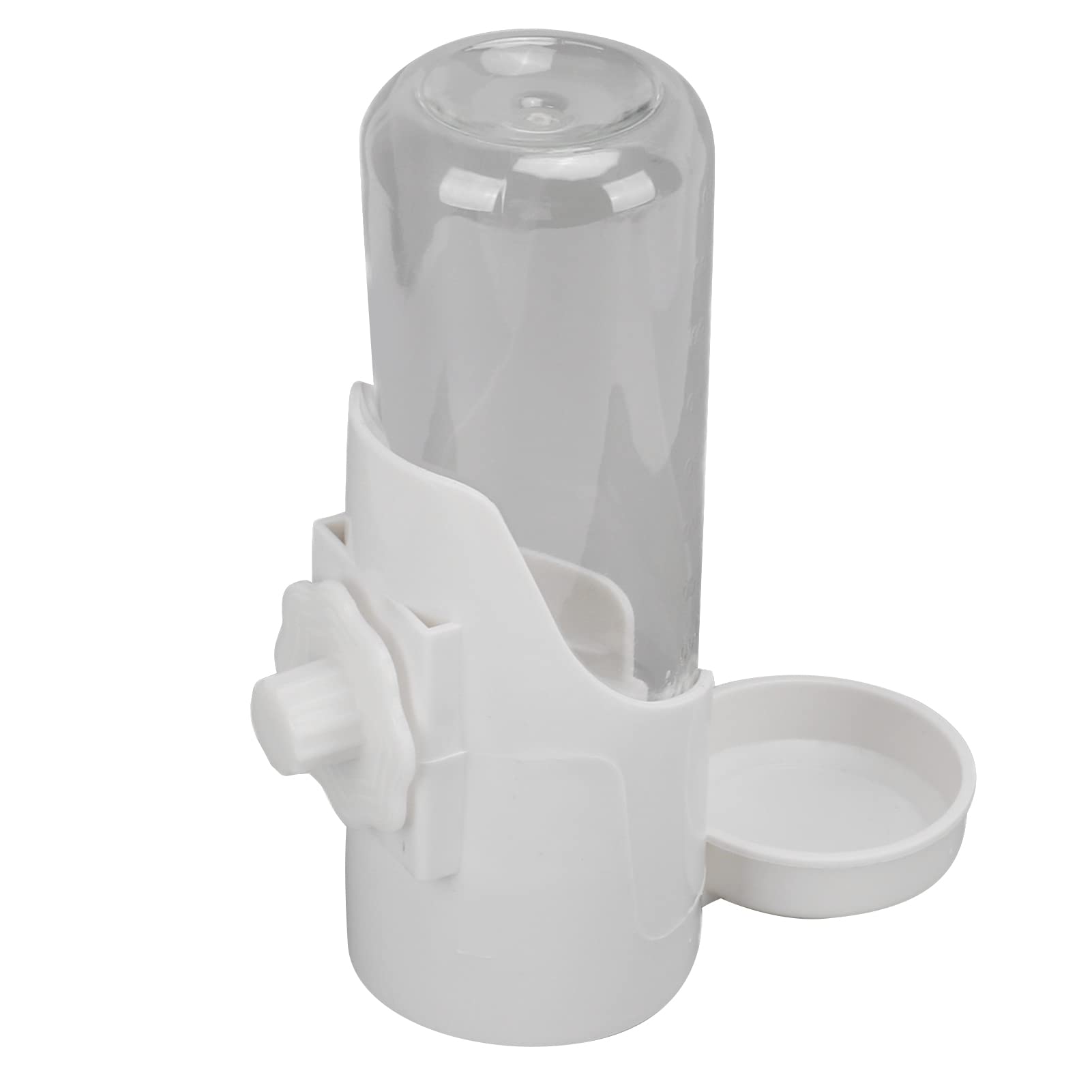 Automatic Pet Water Dispenser - Detachable Hanging Dog Water Bottle for Dogs, Cats & Rabbits | Easy to Clean, Leak-Proof Design | Perfect for Travel, Cages & Outdoor Use (White)