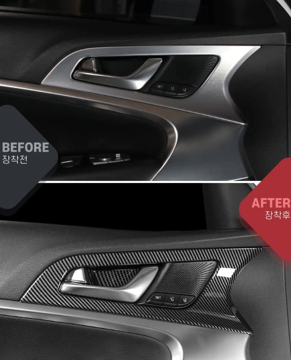 YOUTOOCAR ABS Carbon Fiber Door Panel Stripes for Genesis G70 2019-2023 - Interior Car Accessories Upgrade for Enhanced Style & Protection | Perfect for Customization & Car Shows