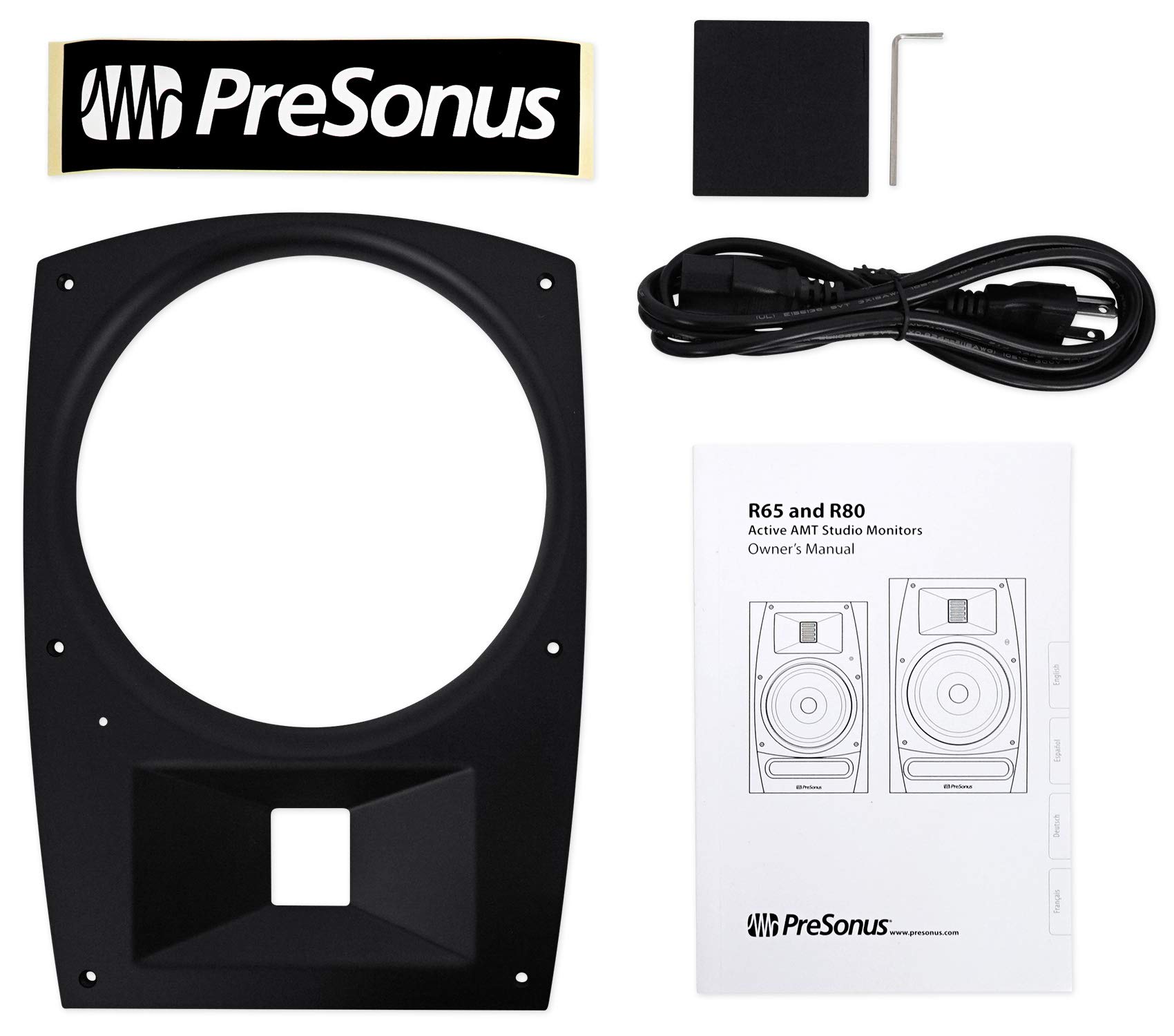 PreSonus R80 AMT Studio Monitor (Single) - Professional Studio Reference Speaker for Music Production, Mixing & Mastering | Perfect for Home Studios, Podcasting & Audio Editing