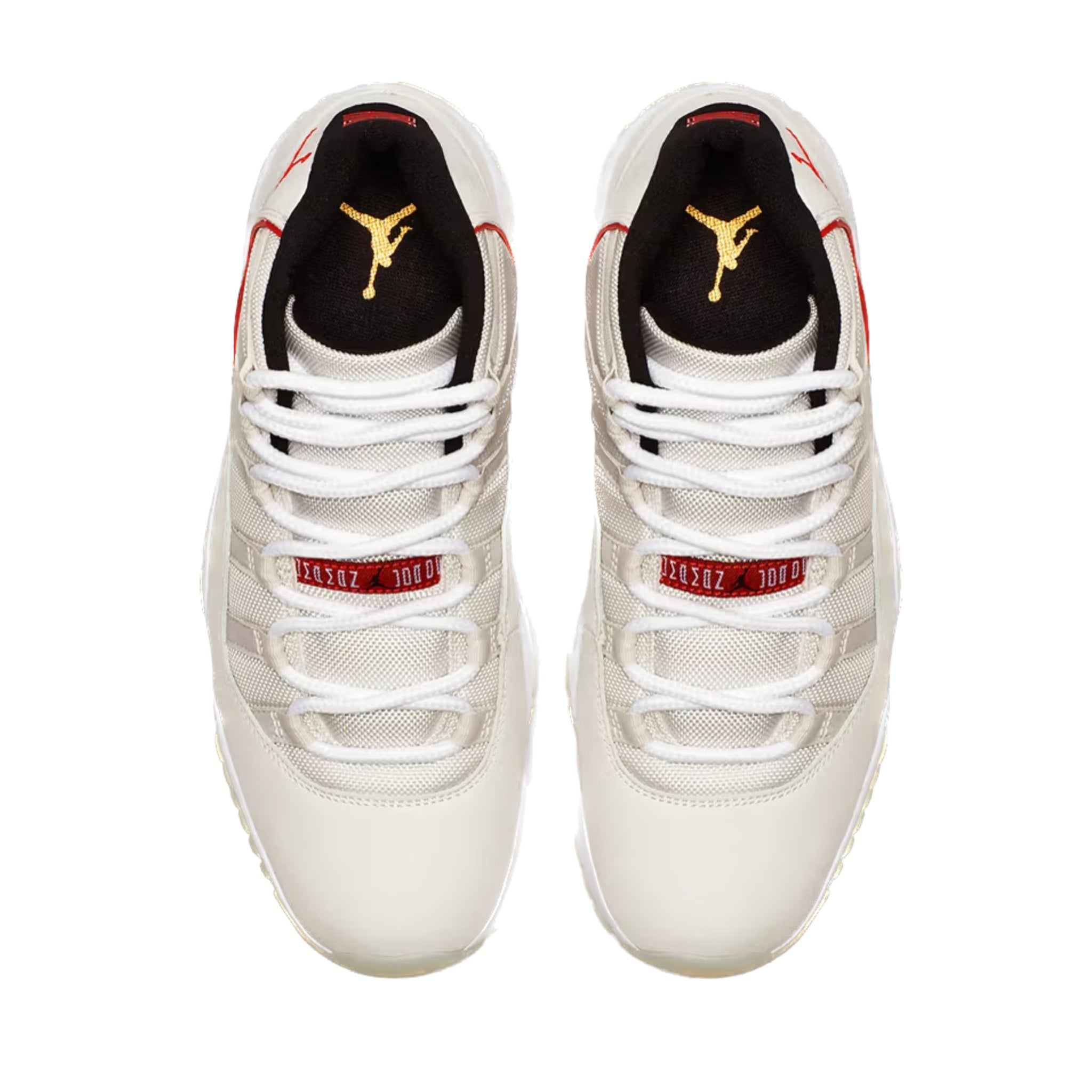 Air Jordan 11 Retro Platinum Tint Sail University Red Black Basketball Shoes - Men's High-Top Sneakers for Casual Wear & Court Performance