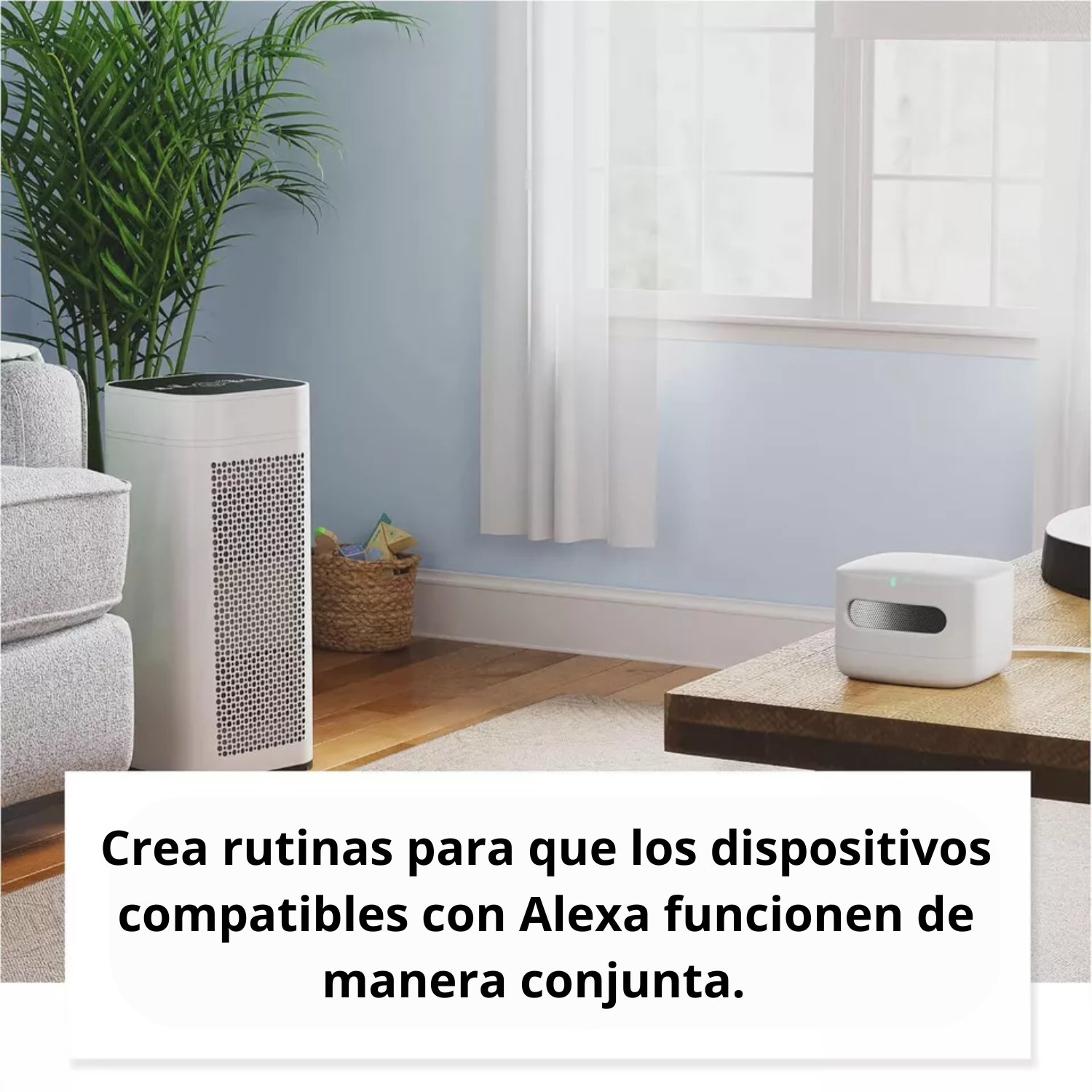 Smart Air Quality Monitor with Alexa Compatibility - Real-Time Indoor Air Pollution Detection for Home & Office
