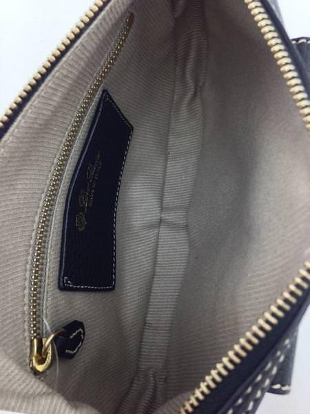 Luxury Loro Piana Fjord Leather Globe Pochette Bag for Women | Premium Italian Leather Clutch | Perfect for Evening Parties, Weddings & Special Occasions