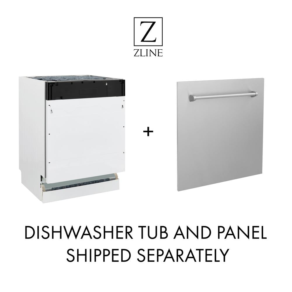 ZLINE Autograph Edition 18-inch Compact 3rd Rack Top Control Dishwasher in Stainless Steel with Polished Gold Handle - 51dBa Ultra Quiet (DWVZ 304 18 G) | Perfect for Small Kitchens, Apartments & RVs