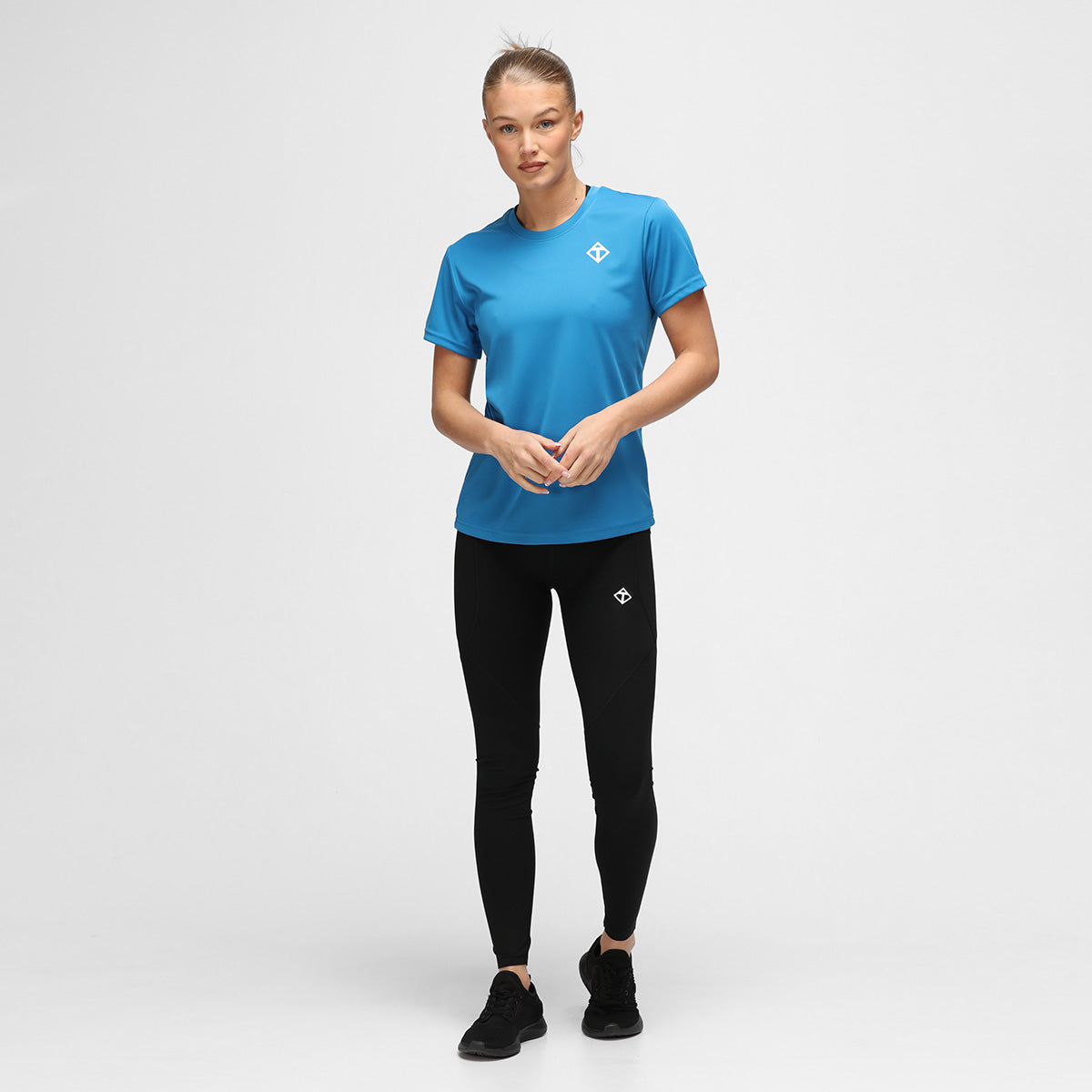 Blue Diamond Women's Technical T-Shirt - Moisture Wicking, Breathable & Quick-Dry Activewear for Running, Yoga & Gym Workouts