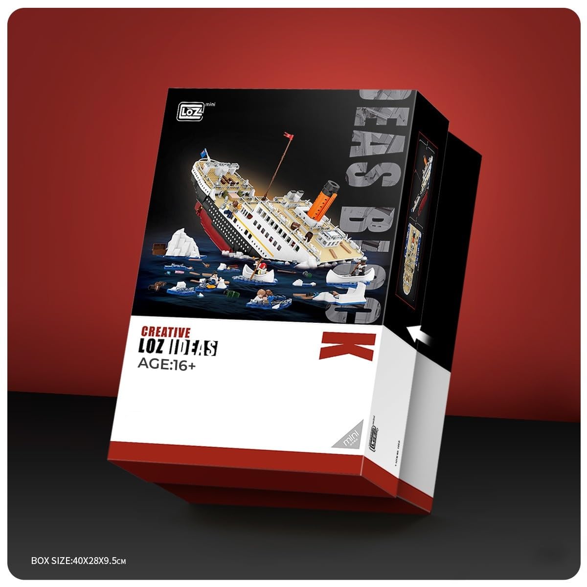 2882PCS Titanic Ship Building Blocks Set - Cruise Ship Model Kit with Break-in-Half Feature, DIY Bricks Toys for Adults & Kids | Perfect for History Enthusiasts, STEM Education and Collector Display