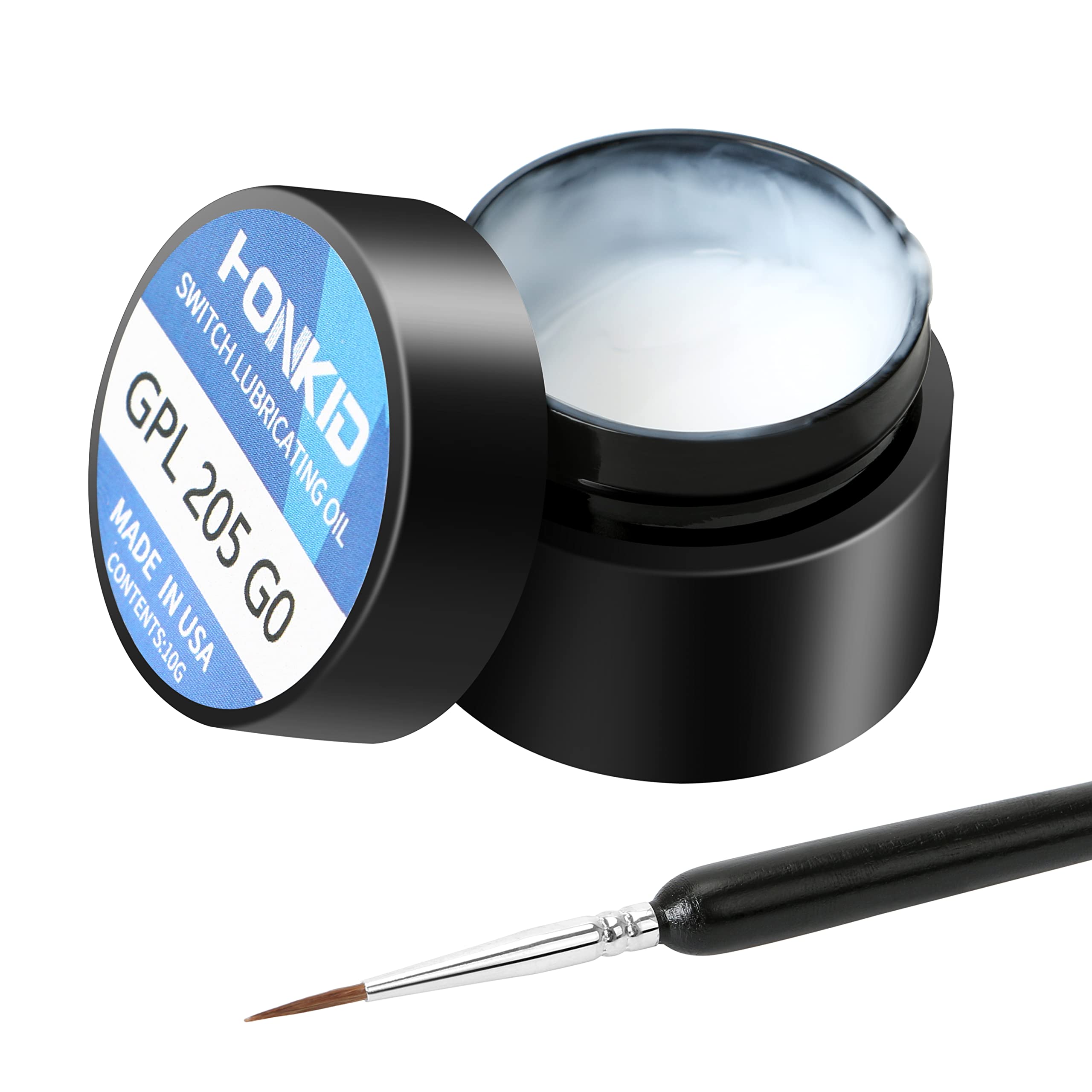 HONKID GPL 205G0 Mechanical Keyboard Switch Lube - 0.35 oz Lubricant for Keycaps & Stabilizers | Perfect for DIY Keyboard Modding, Gaming, and Typing Comfort