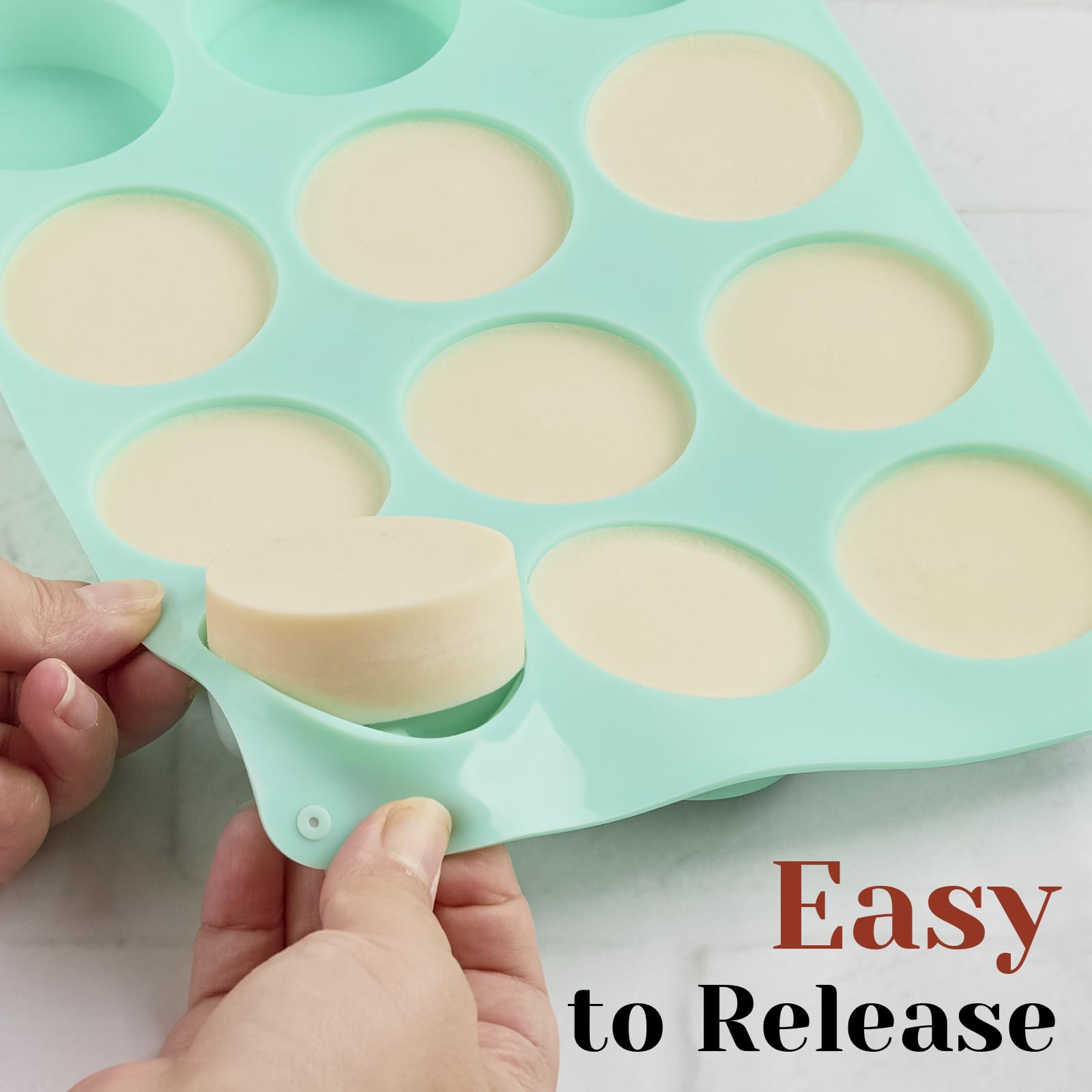 12-Cavity Silicone Chocolate Covered Oreo Mold - Non-Stick Round Baking Molds for Mini Cakes, Cookies & Jelly (2-Pack) | Perfect for Birthday Parties, DIY Desserts & Holiday Treats