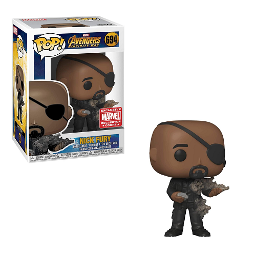 Funko Pop! Avengers Infinity War Nick Fury #694 Vinyl Figure - Marvel Collector Corps Exclusive - Perfect for Marvel Fans & Collectors - Great for Display, Gifts & Home Decor